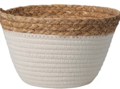 Aufbewahrungskorb 3-fach sortiert Ø 22 cm x 14 cm Natur