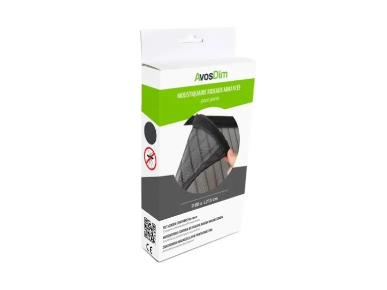 Avosdim Insektenschutz Magnetvorhang 130cm x 215cm Schwarz