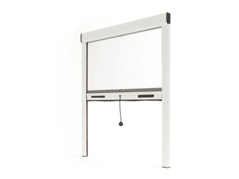 Avosdim Insektenschutzrollo für Fenster Aluminium 100cm x 160cm Weiß