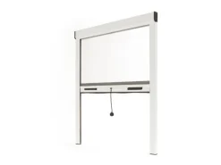 Avosdim Insektenschutzrollo für Fenster Aluminium 80cm x 130cm Weiß