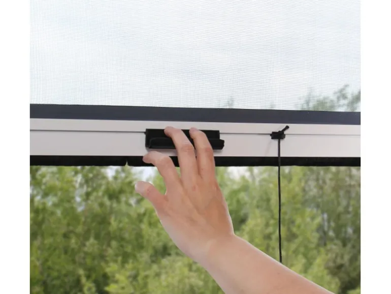 Avosdim Insektenschutzrollo für Fenster Aluminium 80cm x 130cm Weiß