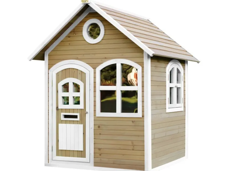 Axi Julia Spielhaus Braun - Weiß 151 x 137 x 175 cm