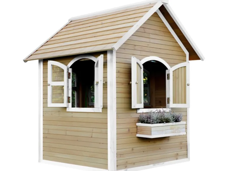 Axi Julia Spielhaus Braun - Weiß 151 x 137 x 175 cm
