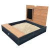 Axi Sandkasten Mandy Stauraum und Deckel Anthr. Braun 90 cm x 74 cm x 100 cm