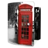 Banjado Design Schlüsselkasten Aus Edelstahl Für 10 Schlüssel 24x21,5x7cm Mit Magnetverschluss Motiv London Red Telephone