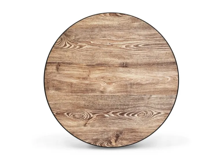 Banjado Magnettafel Rund Größe 47cm Magnetwand Schwarz Aus Metall Magnetpinnwand Pinnwand Motiv Maserung