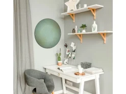 Banjado Magnettafel Rund Größe 47cm Magnetwand Schwarz Aus Metall Magnetpinnwand Pinnwand Motiv Punkte Im Focus