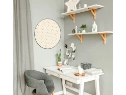 Banjado Magnettafel Rund Größe 47cm Magnetwand Schwarz Aus Metall Magnetpinnwand Pinnwand Motiv Herzen Bunt