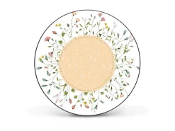 Banjado Magnettafel Rund Größe 47cm Magnetwand Schwarz Aus Metall Magnetpinnwand Pinnwand Motiv Hibiskus Kreis