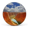 Banjado Magnettafel Rund Größe 47cm Magnetwand Schwarz Aus Metall Magnetpinnwand Pinnwand Motiv Grand Canyon