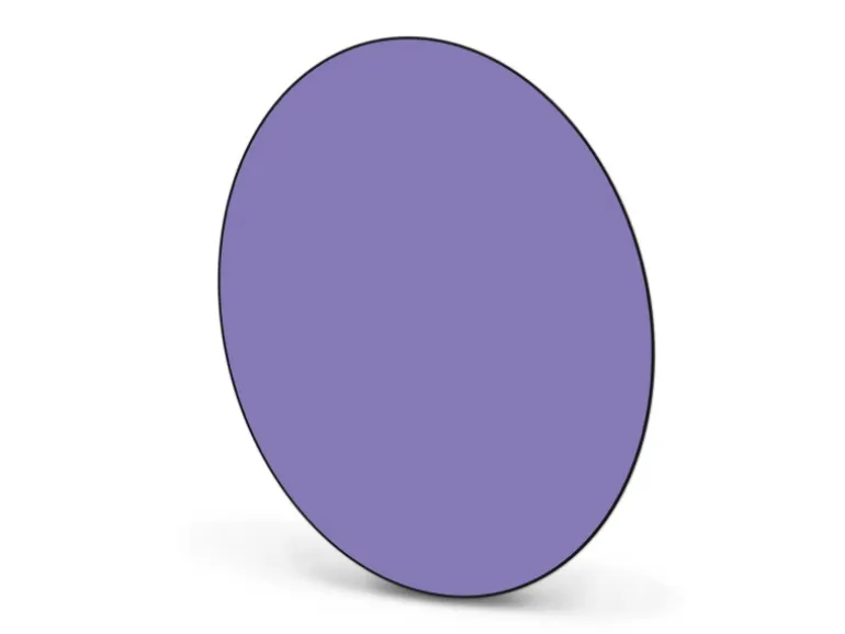 Banjado Magnettafel Rund Größe 47cm Magnetwand Schwarz Aus Metall Magnetpinnwand Pinnwand Motiv Lavendel
