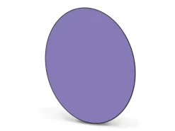 Banjado Magnettafel Rund Größe 47cm Magnetwand Schwarz Aus Metall Magnetpinnwand Pinnwand Motiv Lavendel