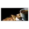 Banjado Magnettafel 78x37cm Magnetwand Schwarz Aus Metall Magnetpinnwand Pinnwand Inkl. 4 Magnete Motiv Hot Coffee