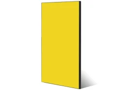 Banjado Magnettafel 37x78cm Magnetwand Schwarz Aus Metall Magnetpinnwand Pinnwand Inkl. 4 Magnete Motiv Sonnengelb