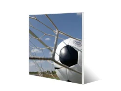 Banjado Magnettafel 50x50cm Magnetwand Weiß Aus Metall Magnetpinnwand Pinnwand Inkl. 4 Magnete Motiv Fußball