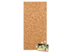 Banjado Magnettafel 37x78cm Magnetwand Weiß Aus Metall Magnetpinnwand Pinnwand Inkl. 4 Magnete Motiv Kork