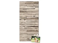 Banjado Magnettafel 37x78cm Magnetwand Silber Aus Metall Magnetpinnwand Pinnwand Inkl. 4 Magnete Motiv Steinplatten