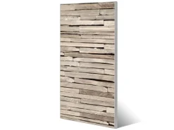 Banjado Magnettafel 37x78cm Magnetwand Silber Aus Metall Magnetpinnwand Pinnwand Inkl. 4 Magnete Motiv Steinplatten