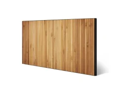 Banjado Magnettafel 78x37cm Magnetwand Schwarz Aus Metall Magnetpinnwand Pinnwand Inkl. 4 Magnete Motiv Bambusholz