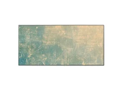 Banjado Magnettafel 78x37cm Magnetwand Schwarz Aus Metall Magnetpinnwand Pinnwand Inkl. 4 Magnete Motiv Patina Grün