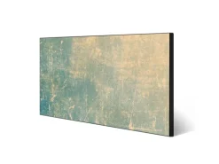 Banjado Magnettafel 78x37cm Magnetwand Schwarz Aus Metall Magnetpinnwand Pinnwand Inkl. 4 Magnete Motiv Patina Grün