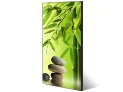 Banjado Magnettafel 37x78cm Magnetwand Schwarz Aus Metall Magnetpinnwand Pinnwand Inkl. 4 Magnete Motiv Innere Ruhe