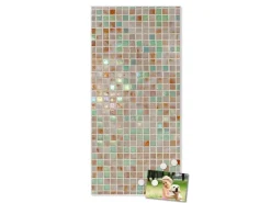 Banjado Magnettafel 37x78cm Magnetwand Weiß Aus Metall Magnetpinnwand Pinnwand Inkl. 4 Magnete Motiv Grüne Fliesen