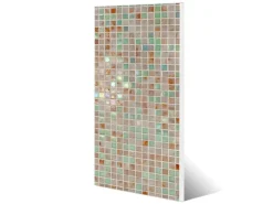 Banjado Magnettafel 37x78cm Magnetwand Weiß Aus Metall Magnetpinnwand Pinnwand Inkl. 4 Magnete Motiv Grüne Fliesen