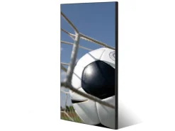 Banjado Magnettafel 37x78cm Magnetwand Schwarz Aus Metall Magnetpinnwand Pinnwand Inkl. 4 Magnete Motiv Fußball