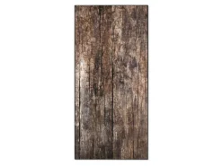 Banjado Magnettafel 37x78cm Magnetwand Schwarz Aus Metall Magnetpinnwand Pinnwand Inkl. 4 Magnete Motiv Altes Holz