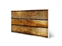 Banjado Magnettafel 78x37cm Magnetwand Weiß Aus Metall Magnetpinnwand Pinnwand Inkl. 4 Magnete Motiv Holzbretter