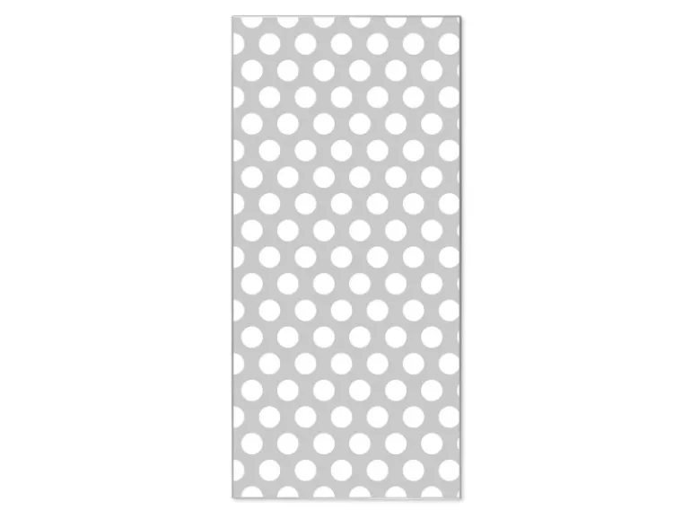 Banjado Magnettafel 37x78cm Magnetwand Silber Aus Metall Magnetpinnwand Pinnwand Inkl. 4 Magnete Motiv Punkte Grau