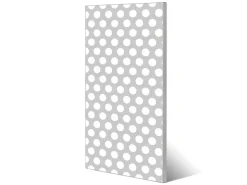 Banjado Magnettafel 37x78cm Magnetwand Silber Aus Metall Magnetpinnwand Pinnwand Inkl. 4 Magnete Motiv Punkte Grau