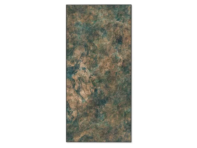 Banjado Magnettafel 37x78cm Magnetwand Schwarz Aus Metall Magnetpinnwand Pinnwand Inkl. 4 Magnete Motiv Kupfer Patina