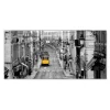 Banjado Magnettafel 78x37cm Magnetwand Silber Aus Metall Magnetpinnwand Pinnwand Inkl. 4 Magnete Motiv Lissabon