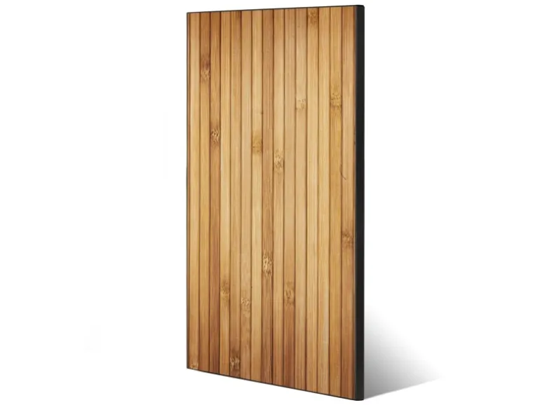 Banjado Magnettafel 37x78cm Magnetwand Schwarz Aus Metall Magnetpinnwand Pinnwand Inkl. 4 Magnete Motiv Bambusholz