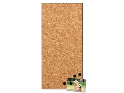 Banjado Magnettafel 37x78cm Magnetwand Schwarz Aus Metall Magnetpinnwand Pinnwand Inkl. 4 Magnete Motiv Kork