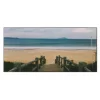 Banjado Magnettafel 78x37cm Magnetwand Schwarz Aus Metall Magnetpinnwand Pinnwand Inkl. 4 Magnete Motiv Zum Strand