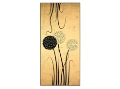 Banjado Magnettafel 37x78cm Magnetwand Schwarz Aus Metall Magnetpinnwand Pinnwand Inkl. 4 Magnete Motiv Zwiebel Vintage