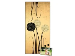 Banjado Magnettafel 37x78cm Magnetwand Schwarz Aus Metall Magnetpinnwand Pinnwand Inkl. 4 Magnete Motiv Zwiebel Vintage