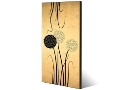Banjado Magnettafel 37x78cm Magnetwand Schwarz Aus Metall Magnetpinnwand Pinnwand Inkl. 4 Magnete Motiv Zwiebel Vintage