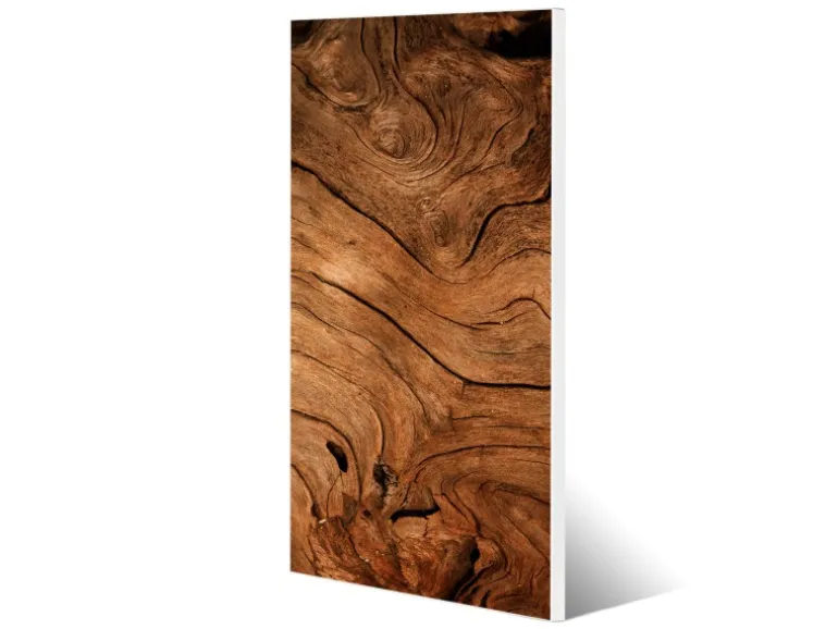 Banjado Magnettafel 37x78cm Magnetwand Weiß Aus Metall Magnetpinnwand Pinnwand Inkl. 4 Magnete Motiv Trockenes Holz