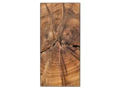 Banjado Magnettafel 37x78cm Magnetwand Schwarz Aus Metall Magnetpinnwand Pinnwand Inkl. 4 Magnete Motiv Jahresringe