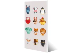 Banjado Magnettafel 37x78cm Magnetwand Weiß Aus Metall Magnetpinnwand Pinnwand Inkl. 4 Magnete Motiv Freunde