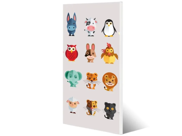 Banjado Magnettafel 37x78cm Magnetwand Weiß Aus Metall Magnetpinnwand Pinnwand Inkl. 4 Magnete Motiv Freunde