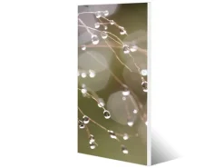 Banjado Magnettafel 37x78cm Magnetwand Weiß Aus Metall Magnetpinnwand Pinnwand Inkl. 4 Magnete Motiv Tau Auf Zweigen