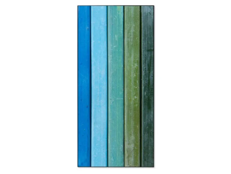 Banjado Magnettafel 37x78cm Magnetwand Schwarz Aus Metall Magnetpinnwand Pinnwand Inkl. 4 Magnete Motiv Regenbogenfarben