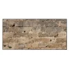 Banjado Magnettafel 78x37cm Magnetwand Schwarz Aus Metall Magnetpinnwand Pinnwand Inkl. 4 Magnete Motiv Steinwand Antik