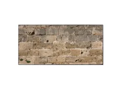 Banjado Magnettafel 78x37cm Magnetwand Schwarz Aus Metall Magnetpinnwand Pinnwand Inkl. 4 Magnete Motiv Steinwand Antik