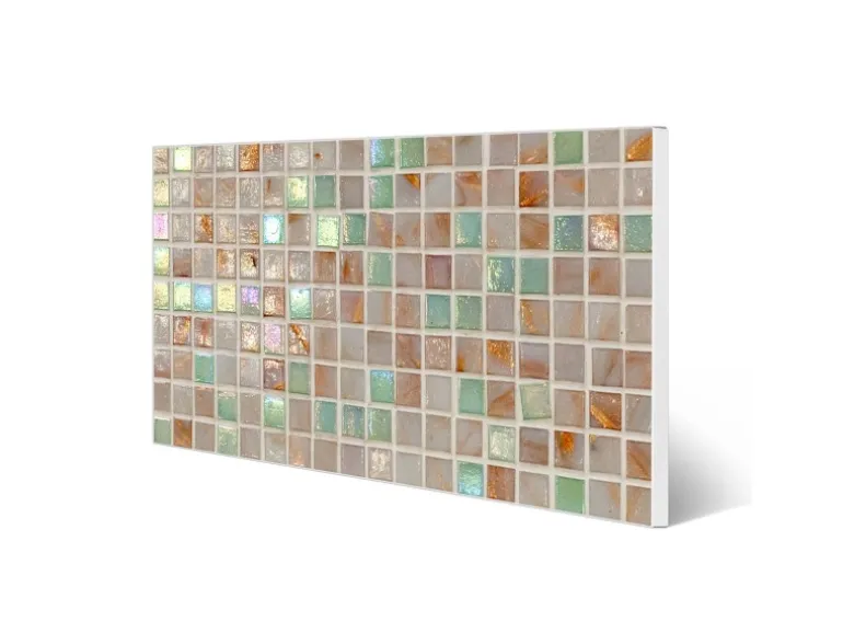 Banjado Magnettafel 78x37cm Magnetwand Weiß Aus Metall Magnetpinnwand Pinnwand Inkl. 4 Magnete Motiv Grüne Fliesen